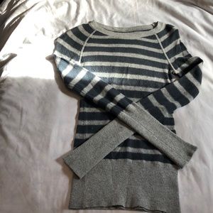 Teal and grey sweater